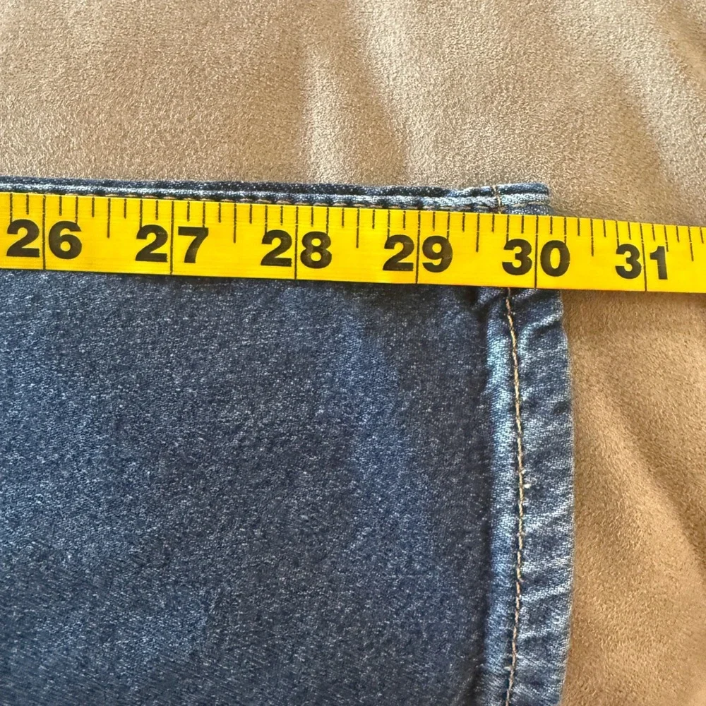 Levis 505 Regular Straight Jeans Mens 38x30 Blue Ease Stretch Denim‎ red tab